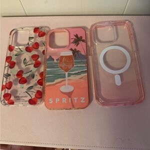 Kate Spade Cherry iPhone Case - Clear with Red Accents